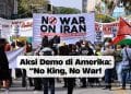 Aksi Demo di Amerika: “No King, No War!”