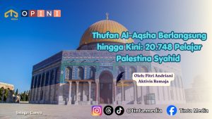 Thufan Al-Aqsha Berlangsung hingga Kini: 20.748 Pelajar Palestina Syahid